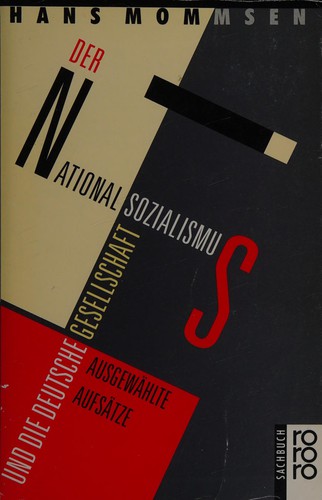 Cover of Der Nationalsozialismus und die deutsche Gesellschaft
