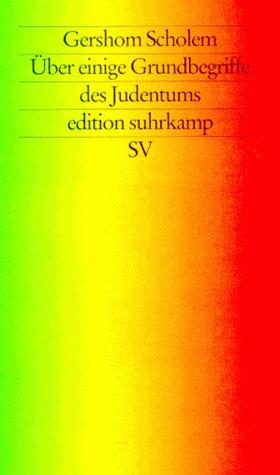 Cover of Über einige Grundbergriffe des Judentums