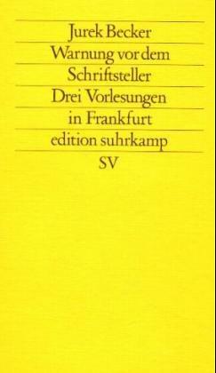 Cover of Warnung vor dem Schriftsteller