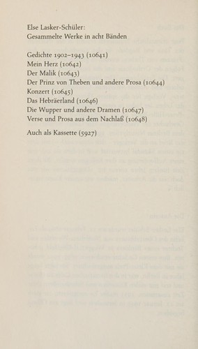 Cover of Der Prinz von Theben und andere Prosa