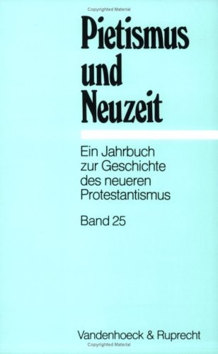Cover of Pietismus und Neuzeit Band 25 - 1999