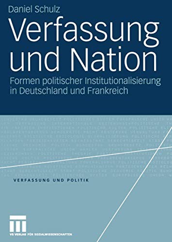 Cover of Verfassung und Nation