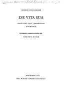 Cover of De vita sua
