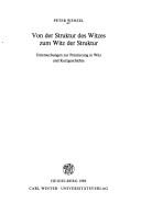 Cover of Von der Struktur des Witzes zum Witz der Struktur