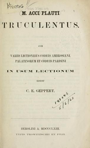 Cover of Truculentus
