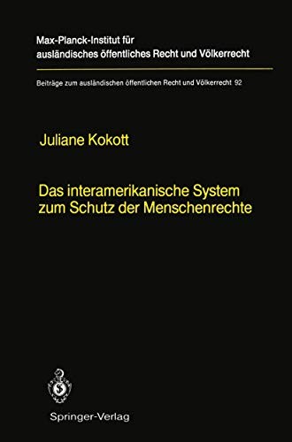 Cover of Das interamerikanische System zum Schutz der Menschenrechte / The Inter-American System for the Protection of Human Rights