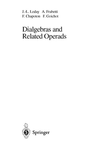 Cover of Dialgebras and related operads