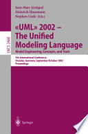 Cover of UML 2002 - The Unified Modeling Language: Model Engineering, Concepts, and Tools