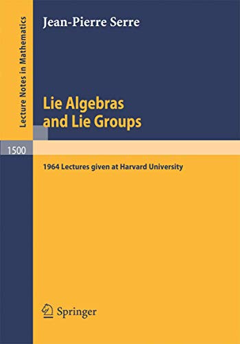 Cover of Lie Algebras and Lie Groups: 1964 Lectures given at Harvard University