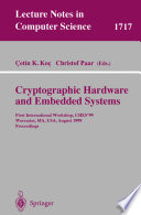 Cover of Cryptographic Hardware and Embedded Systems