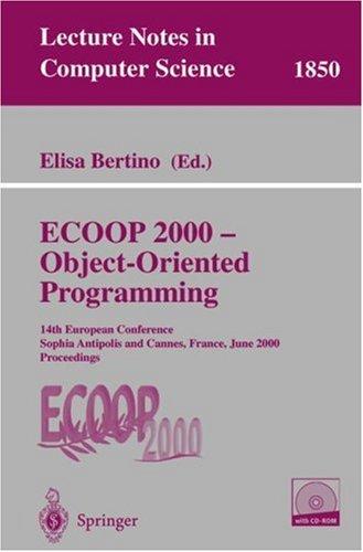 Cover of ECOOP 2000 - Object-Oriented Programming