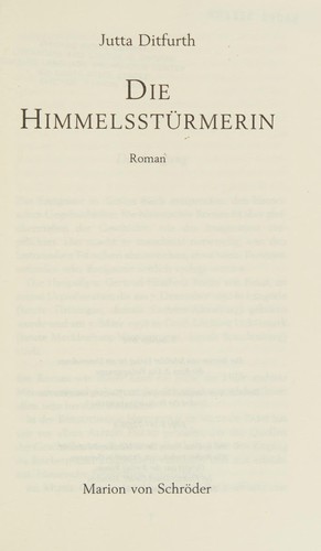 Cover of Die Himmelsstürmerin