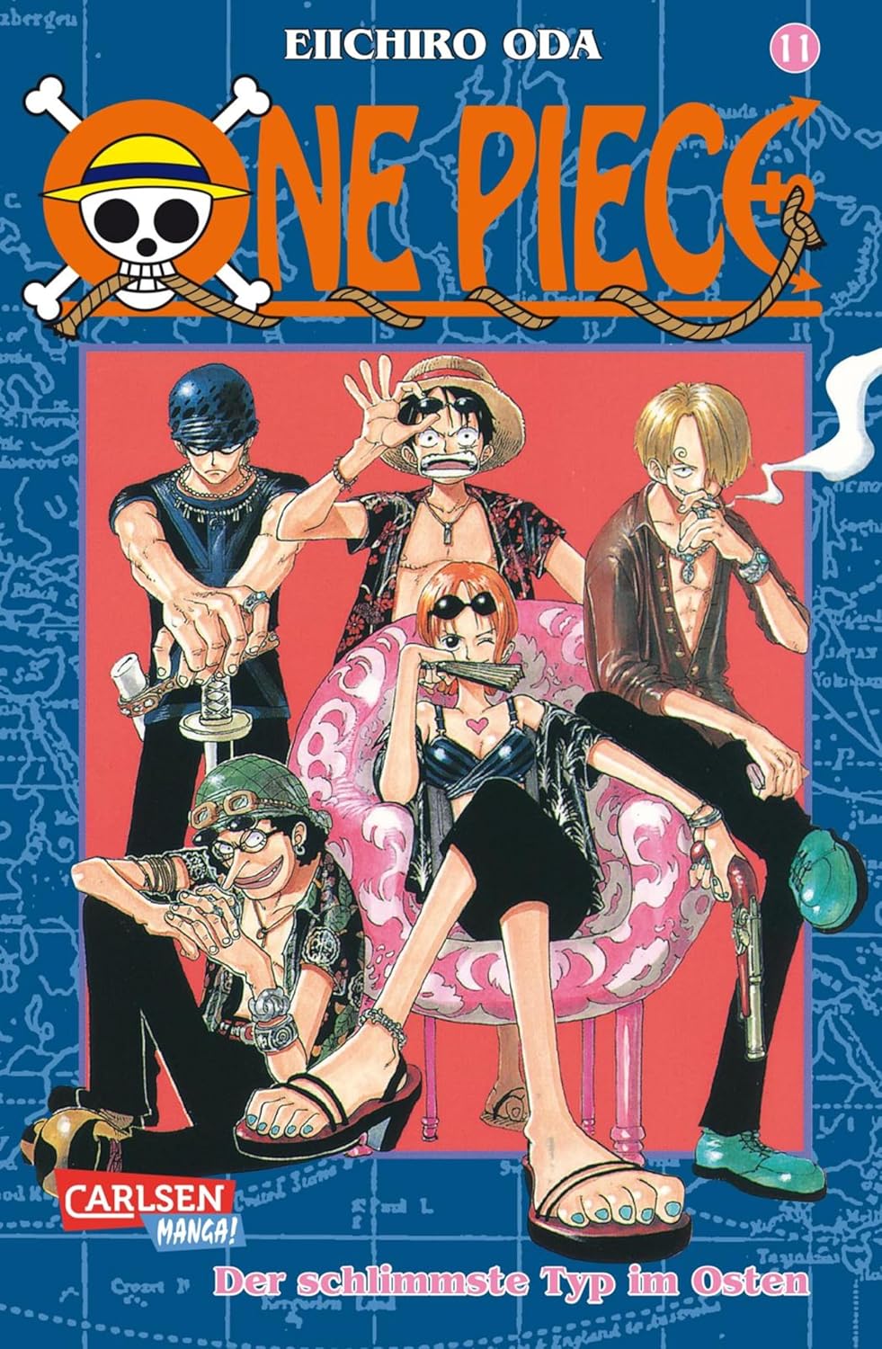 Cover of One Piece 11: Der schlimmste Typ im Osten