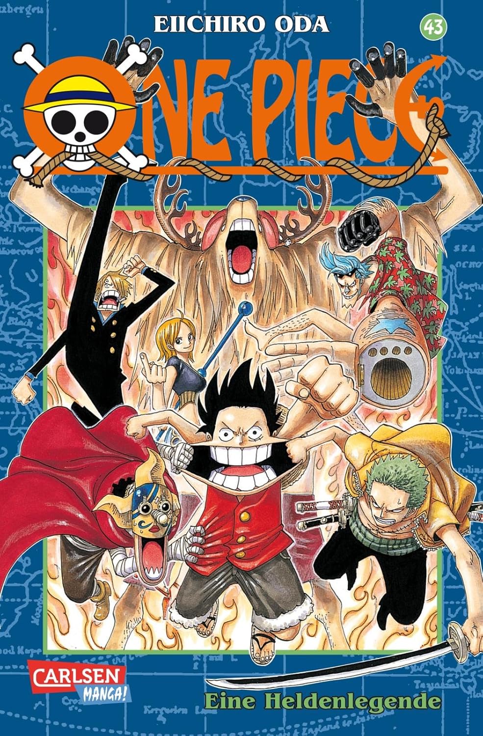 Cover of One Piece 43: Eine Heldenlegende