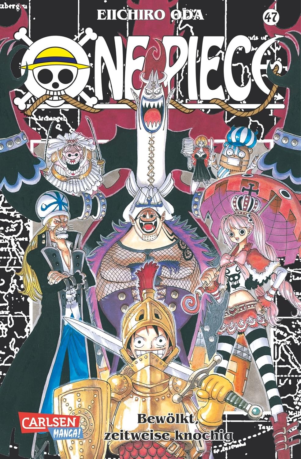 Cover of One Piece 47: Bewölkt, zeitweise knochig