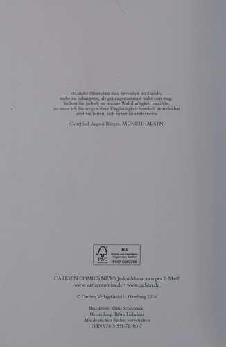 Cover of Münchhausen