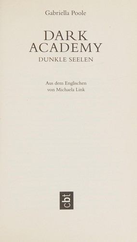 Cover of Dark Academy