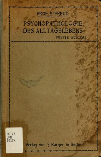 Cover of The psychopathology of everyday life