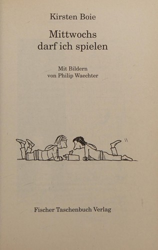 Cover of Mittwochs darf ich spielen
