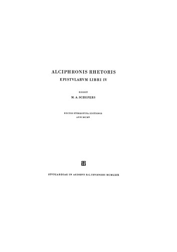 Cover of Epistularum libri IV