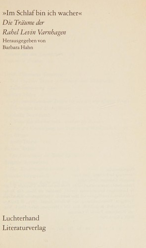 Cover of "Im Schlaf bin ich wacher"