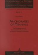 Cover of Anchorages of meaning