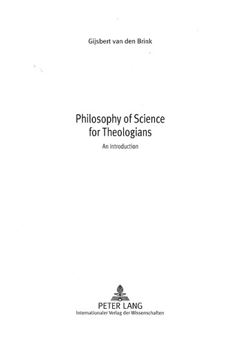 Cover of Philosophy of science for theologians