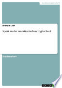 Cover of Sport an der amerikanischen Highschool