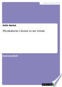 Cover of Physikalische Chemie in der Schule