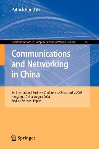 Cover of Communications and Networking in China