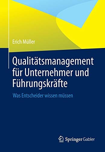 Cover of Qualitätsmanagement für Unternehmer und Führungskräfte