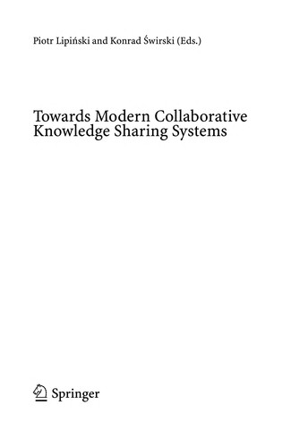Cover of Towards Modern Collaborative Knowledge Sharing Systems