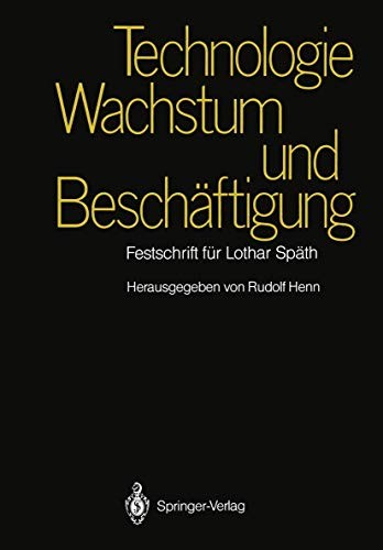 Cover of Technologie, Wachstum und Beschäftigung
