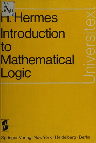 Cover of Introduction to mathematical logic