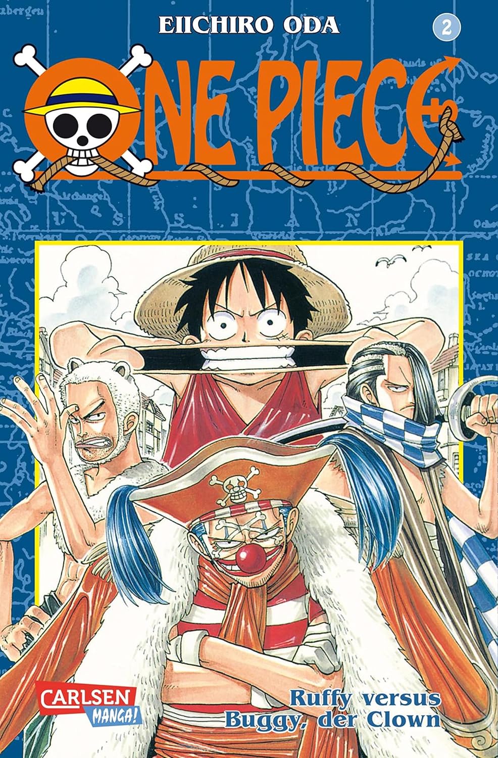 Cover of One Piece 2: Ruffy versus Buggy, der Clown