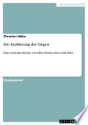 Cover of Die Etablierung Des Tangos