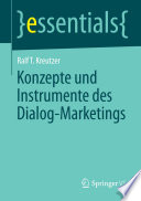 Cover of Konzepte und Instrumente des Dialog-Marketings