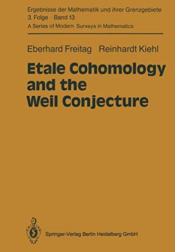 Cover of Etale Cohomology and the Weil Conjecture