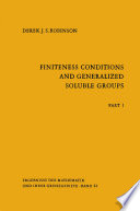 Cover of Finiteness Conditions and Generalized Soluble Groups