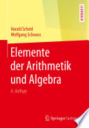 Cover of Elemente der Arithmetik und Algebra