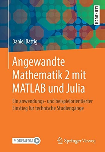 Cover of Angewandte Mathematik 2 Mit MATLAB und Julia