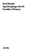 Cover of Spaziergänge durch Goethes Weimar