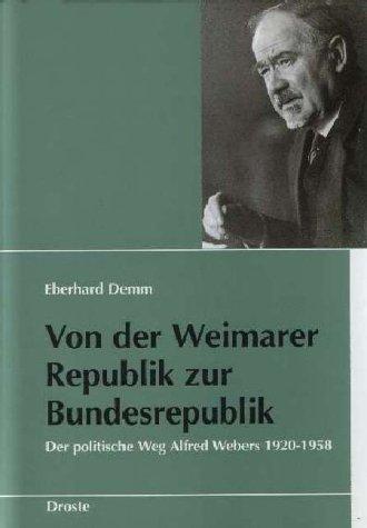 Cover of Von der Weimarer Republik zur Bundesrepublik