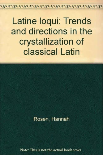 Cover of Latine loqui