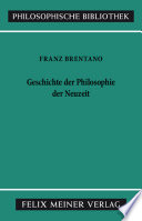 Cover of Geschichte der Philosophie der Neuzeit