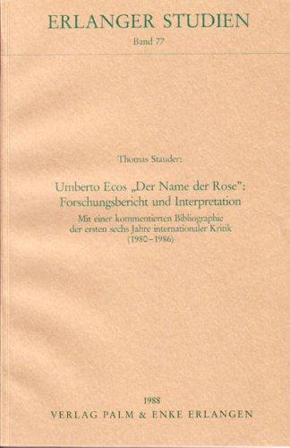 Cover of Umberto Ecos "Der Name der Rose"