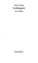 Cover of Vorkriegszeit