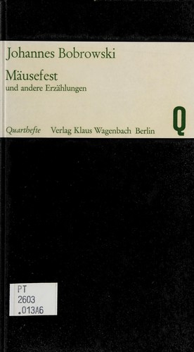 Cover of Mäusefest und andere Erzählungen