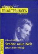 Cover of Erläuterungen zu Aldous Huxley, Schöne neue Welt
