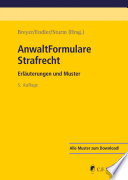 Cover of AnwaltFormulare Strafrecht